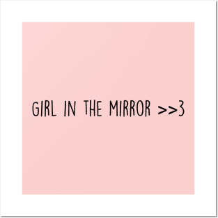 Girl in the mirror Posters and Art